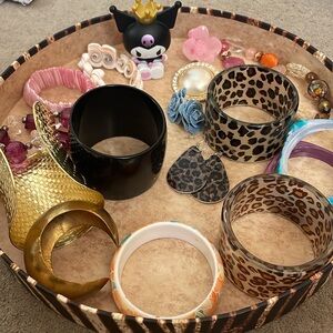 Bangles, Bracelets, Earrings, Arm Cuffs, Sanrio, Jewelry + Organizer Stack